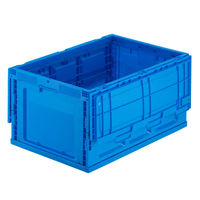 サンワサプライ 折りたたみコンテナ 75リットルふた付き CNT-CV75BL 1個