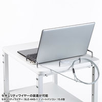 サンワサプライ 作業用プリンタカート 幅450×奥行600×高さ800～1000mm ホワイト RAC-FA6 1個（直送品）