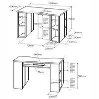 【アウトレット】【軒先渡し】コイズミファニテック ULTAGE デスク 幅1200×奥行600×高さ730mm KWD-793MOBK 1台（直送品）