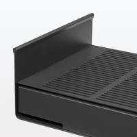 無印良品 スチールモニタースタンド 引出付 ワイド ダークグレー 約幅500×奥行230×高さ110mm 良品計画