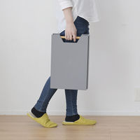 山善(YAMAZEN)　連結できる平台車 超薄型 ハンドル付き スレスレキャリー グレー　YSS-38(GY)　1台