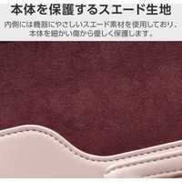 エレコム ILMF/パソコンケース/薄型/レザー収納ポケット付/14インチ/ピンク BM-IBEM01PN-IL 1個