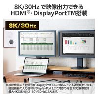 ドッキングステーション タイプC ハブ 14in1 Thunderbolt4対応 USBハブ DST-W07 エレコム 1個（直送品）