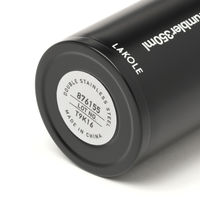 【LAKOLE/ラコレ】 ワンタッチポータブルタンブラー（350ml） ブラック