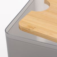 バンブー蓋マルチケース グレー LAKOLE/ラコレ