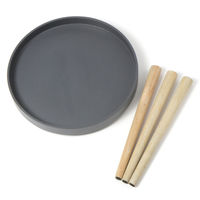 【LAKOLE/ラコレ】 ベッドサイドデスク ブラック