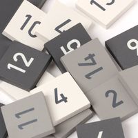 ウッド数字パズル グレー LAKOLE/ラコレ