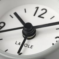 【LAKOLE/ラコレ】 ニュアンスプチアラームクロック グレー