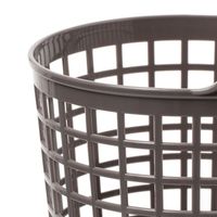 やわらかランドリーバスケット（S） チャコール LAKOLE/ラコレ