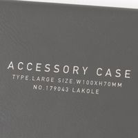 ハード小物ケース（仕切り） チャコール LAKOLE/ラコレ