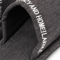 刺繍ロゴスリッパ チャコール LAKOLE/ラコレ