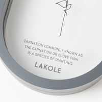 オーバルフッキングフレーム チャコール LAKOLE/ラコレ