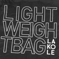 超軽量 ボールエコバッグ ブラック×ブラック LAKOLE/ラコレ