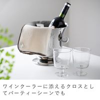 &NE マルチに活躍 大きなディッシュタオル 食器拭き クロス メッシュ生地 約60×35cm ナチュラルブラウン 1枚 日本製 エヌ・エレファント