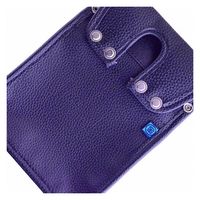 コヅチ 内側ポケット付レザー腰袋 A2 黒 1個（直送品）