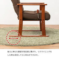 【軒先渡し】萩原 高座椅子 グレー LZ-4377GY 1台（直送品）