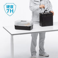 サンワサプライ 電動昇降作業台 メラミン化粧天板 幅1800×奥行750mm ホワイト ERD-WDKM18075W 1台（直送品）