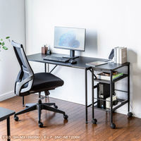 サンワサプライ 高さ可変ワゴン 幅500×奥行300×高さ620～740mm ブラック WG-MX01BK 1台（直送品）