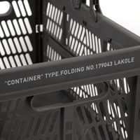 ハンドル付きコンテナ チャコール LAKOLE/ラコレ