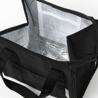 【LAKOLE/ラコレ】 モノクロスクエア保冷トートバッグ ブラック