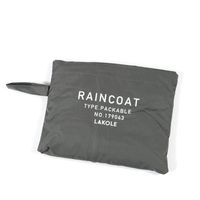 パッカブルレインコート M ブラック LAKOLE/ラコレ