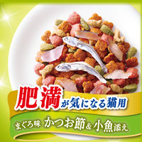 コンボ キャット 肥満が気になる猫用 まぐろ味・かつお節・かつおチップ添え 国産 600g（120g×5袋）3袋 キャットフード