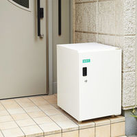 ササガワ 宅配ボックス 1枚扉 アイボリー 32-4742 1台（直送品）