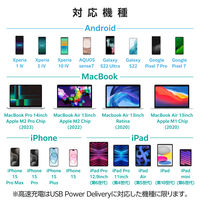 タイプCケーブル (USB-C to C) PD対応 100W 1.5m 黒 MPA-CC5P15BK エレコム 1本（直送品）