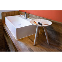 東谷 ROOM ESSENCE トレーテーブル S 幅295×奥行295×高さ295mm ホワイト LFS-190C 1台（直送品）