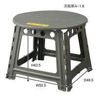 東谷 ROOM ESSENCE クラフターテーブル サークル 幅580×奥行580×高さ460mm グリーン LFS-414GR 1台（直送品）