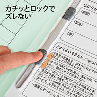 プラス 紙製ファイル キャリア・パスポート フラットファイル A4 児童用 ブルー 91385 1冊