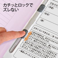 プラス 紙製ファイル キャリア・パスポート フラットファイルA4 クラス用 バイオレット 91372 1冊