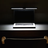 LEDモニターライト 3段階調色 無段階調光 ホワイト タイプC給電 スワン電器 ML-1510WH 1台