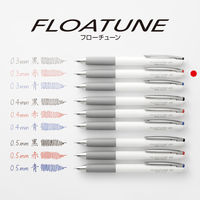 ぺんてる 油性ボールペン FLOATUNE フローチューン 0.3mm 赤インキ BZN203-B 1セット（1本×10）