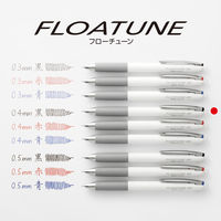 ぺんてる 油性ボールペン FLOATUNE フローチューン 0.4mm 黒インキ BZN204-A 1セット（1本×10）