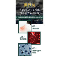 アイブル ible 首にかける空気清浄機アイブルエアビータ Me1(ブラック) ibleAirvidaMe1BK 1台（直送品）