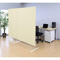 アスクル　マルチワーク　クロススクリーン　幅1200×奥行500×高さ1800mm　イエロー　1台 オリジナル