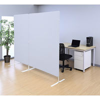 アスクル　マルチワーク　クロススクリーン　幅1200×奥行500×高さ1800mm　ブルー　1台 オリジナル