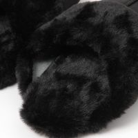 ファースリッパ ブラック 24～26cm LAKOLE/ラコレ