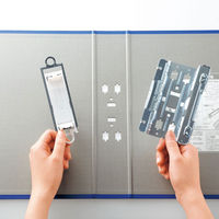 キングファイル　スーパードッチ　脱着イージーGXシリーズ　A4タテ　とじ厚30mm　青　キングジム　両開きパイプファイル　2473GXAアオ（わけあり品）