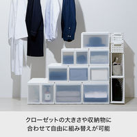 吉川国工業所 組み合わせて使える収納バスケット スリムS ホワイト MOS-22_W 1個