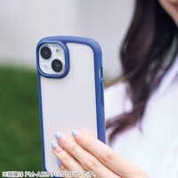 iPhone16/16 Plus カメラフィルム ガラス グリッター ブルー PM-A24AFLLP5BUG エレコム 1個（直送品）