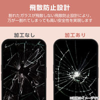 iPhone16 Pro ガラスフィルム ラインストーン風フレームデザイン PM-A24CFLGGRSSV エレコム 1個（直送品）