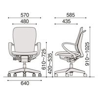 【設置込】イトーキ フルゴチェア ハイバック 固定肘 ハンガー付 ネイビーブルー KF436PVHMT1T1B2 1脚（直送品）