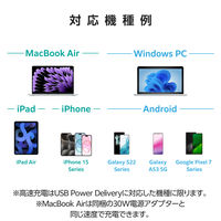 USB充電器 タイプC Type-C PD 35W USB-C×1 小型 軽量 白 EC-AC9235WH エレコム 1個