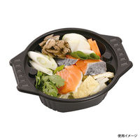 エフピコチューパ スープ容器 CN-なべ 中 黒本体 CP800471 1ケース(600個(50個×12)（直送品）