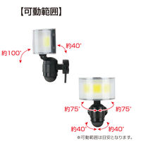 大進 人感 センサーライト コンセント 屋外 LED 防雨 DLA-18T600 1台（直送品）