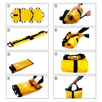 セーフラン安全用品 ソフト担架【頭部固定用まくら付き】 イエロー TW003 1台（直送品）