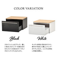 【軒先渡し】B.Bファニシング TREE 引き出しブレッドケース 幅400×奥行350×高さ250mm TRKS0244KIBLK 1台（直送品）