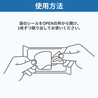 10年保存できる防災用ウェットティッシュ 5個 衛生用品 長期保存 ノンアルコール 無香料 防災グッズ 災害 清掃（直送品）